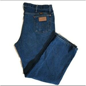 VTG Wrangler 936PWD Jeans Mens 40x30 Cowboy Cut Straight Slim Blue Denim